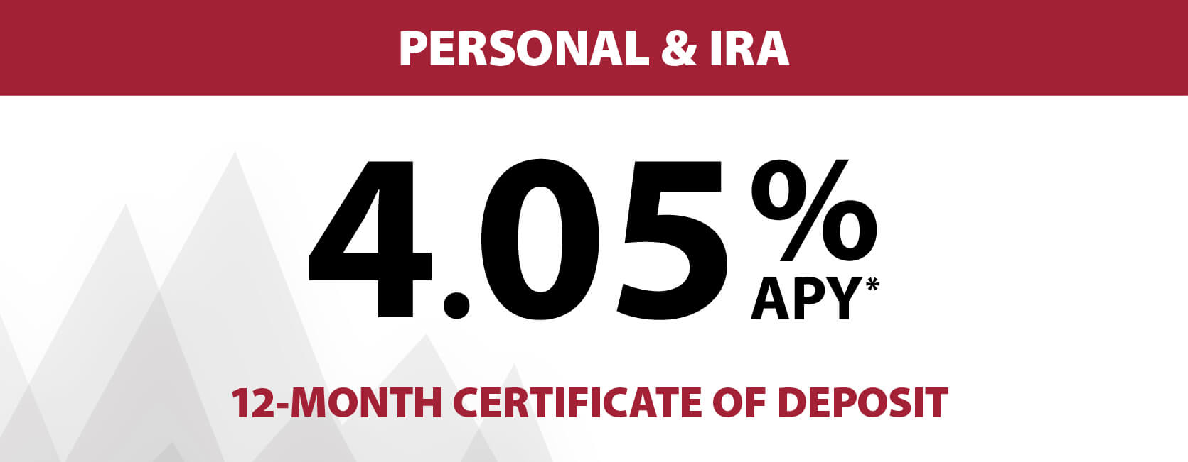 Premium interest starts here, in state college. 2.00%25 APY on your balance up to $99,999.99 and 1.00%25 APY on your balance of $100,000 or .10%25 APY if qualifications are not met